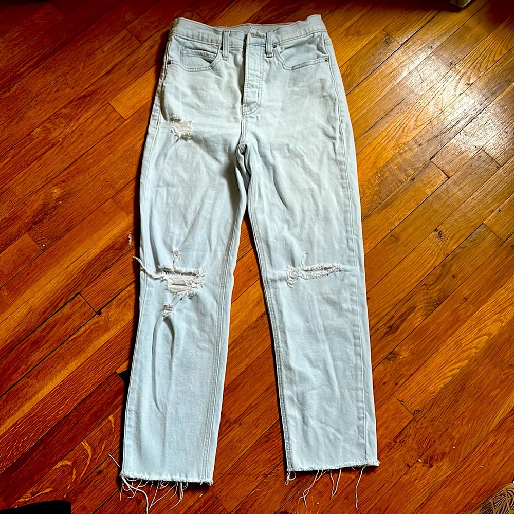 Sky hi straight jeans